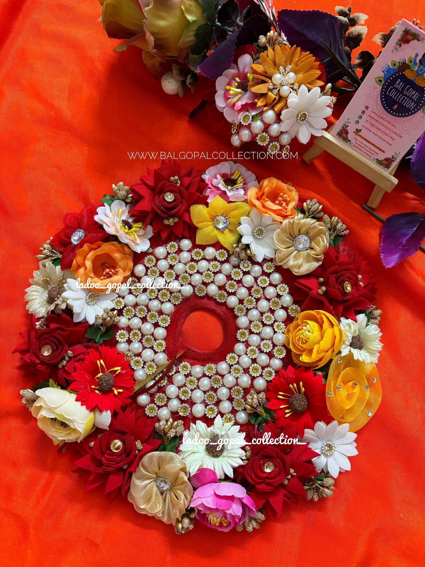 Vrindavan Phool Shringar Poshak for laddu gopal