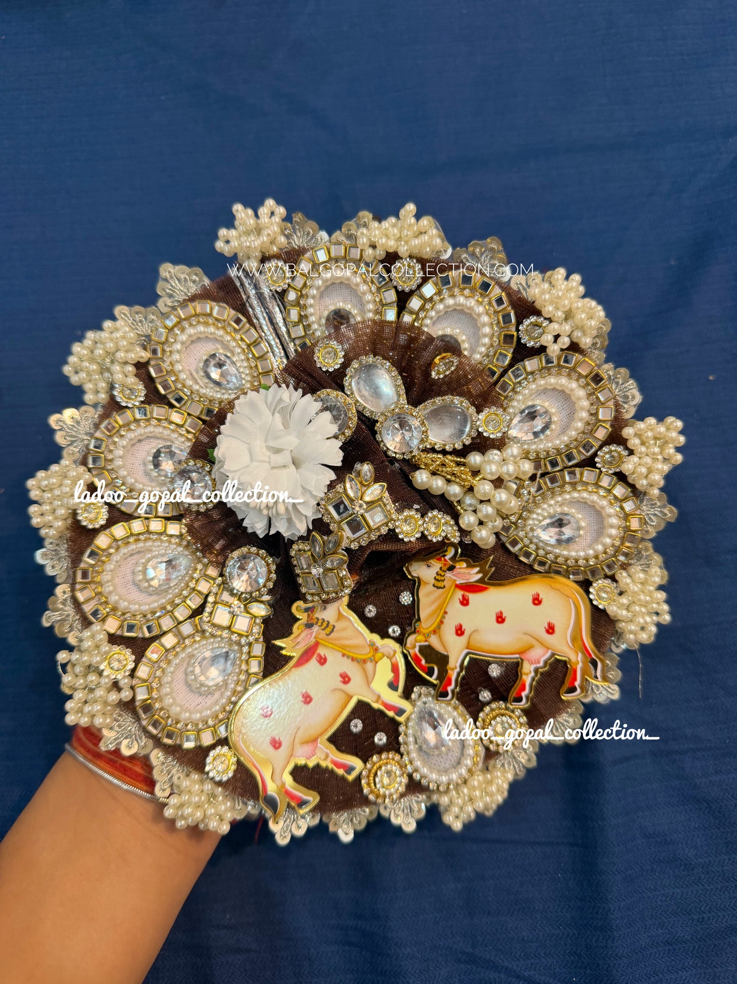 Heavy cow poshak for laddu gopal