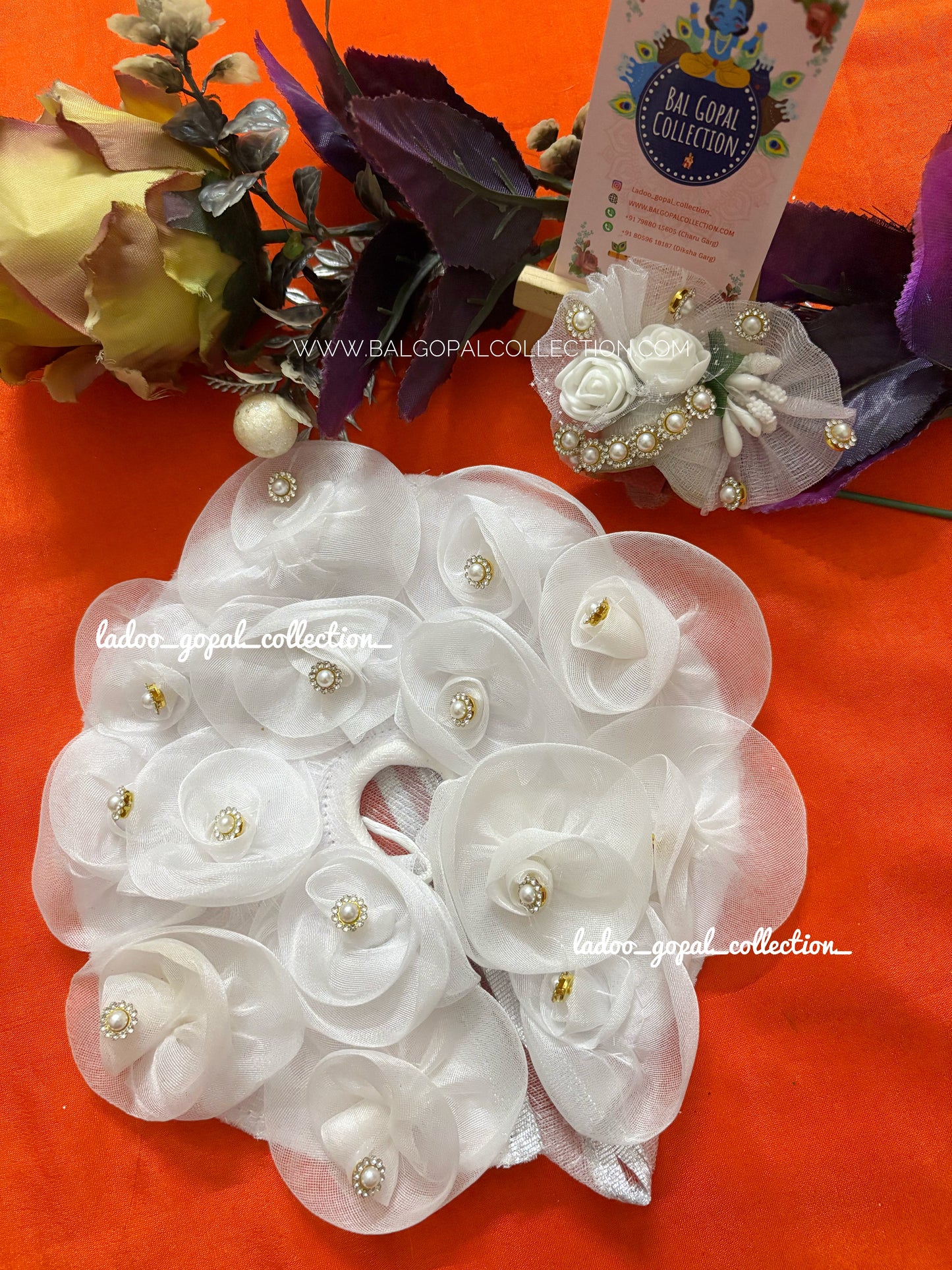 White poshak for laddu gopal
