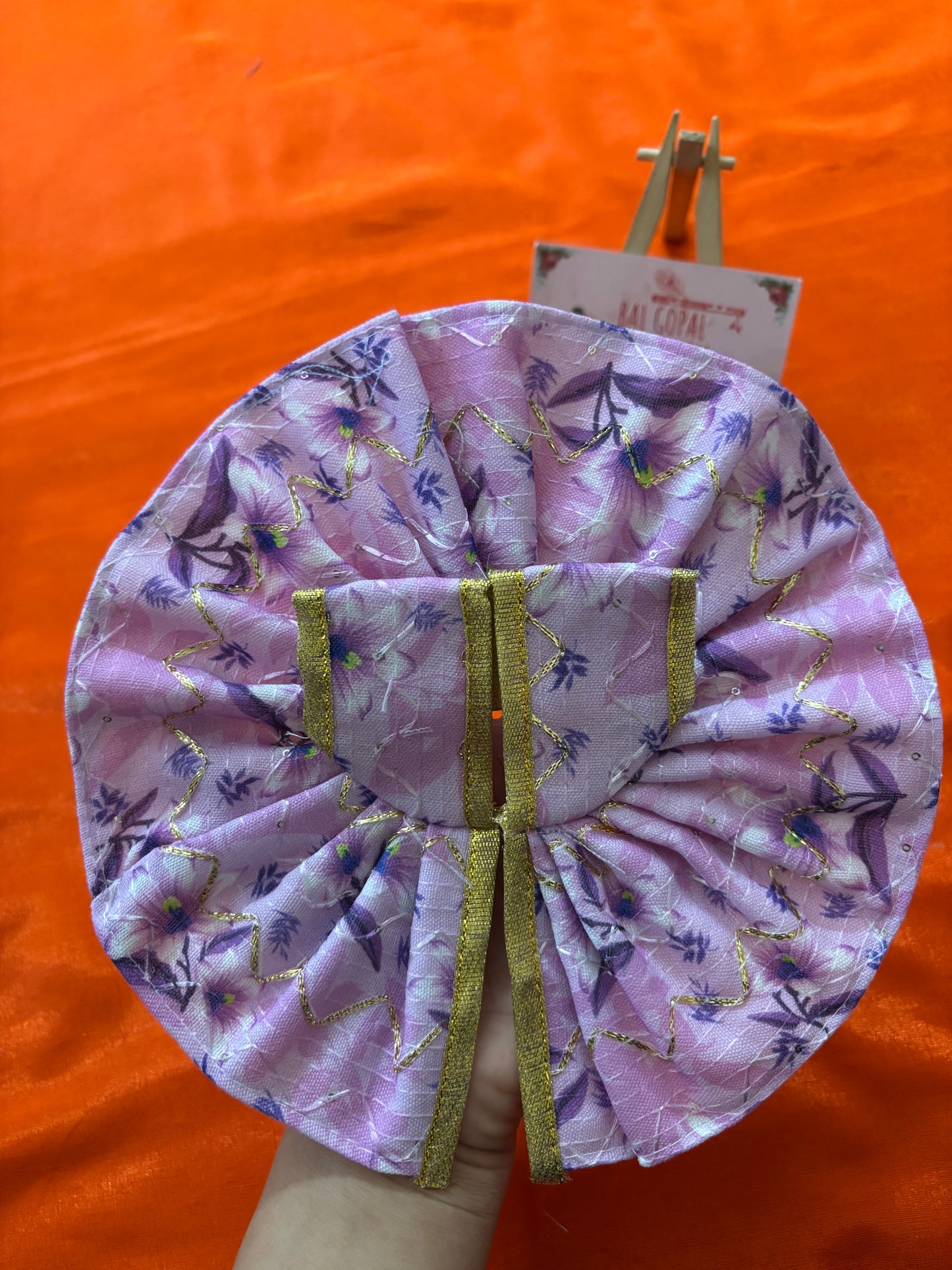 Cotton poshak with pagdi for laddu gopal