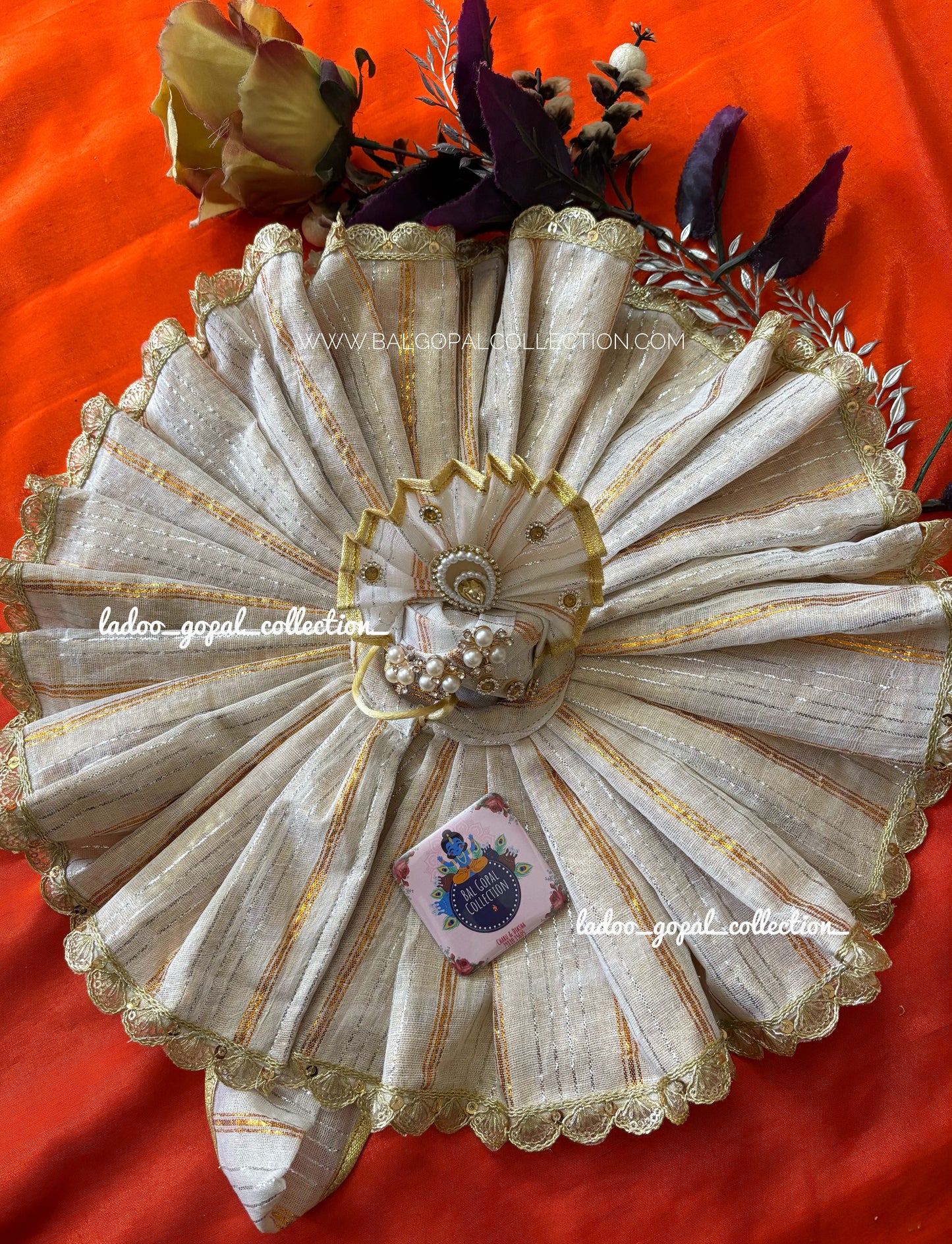 Khadi cotton poshak for laddu gopal