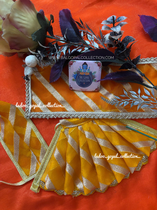 Lehriya yellow lehnga for mata rani