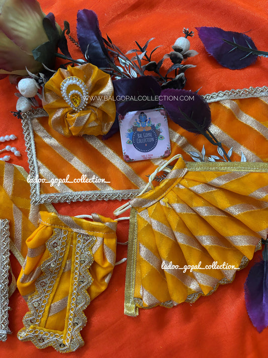 Lehriya cotton Radha krishna Poshak (RK Set)