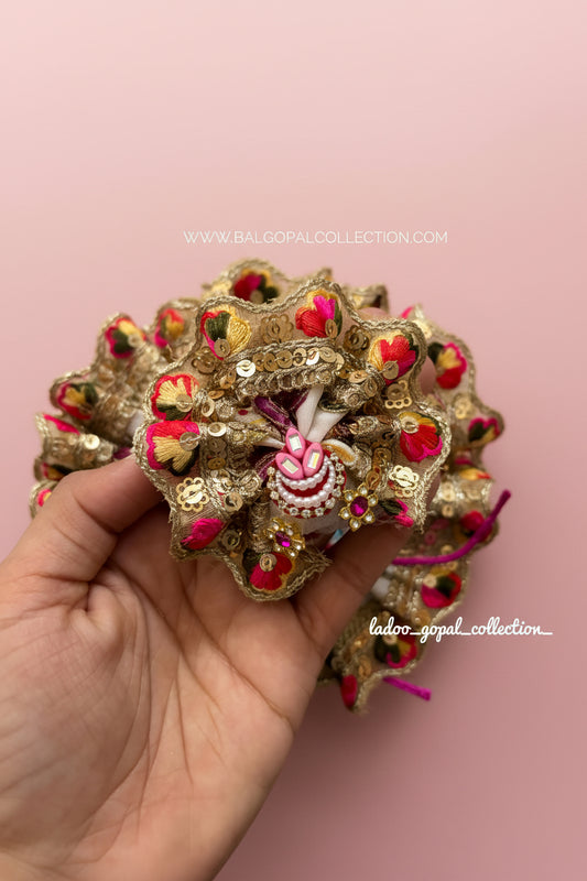 Heavy white poshak for laddu gopal