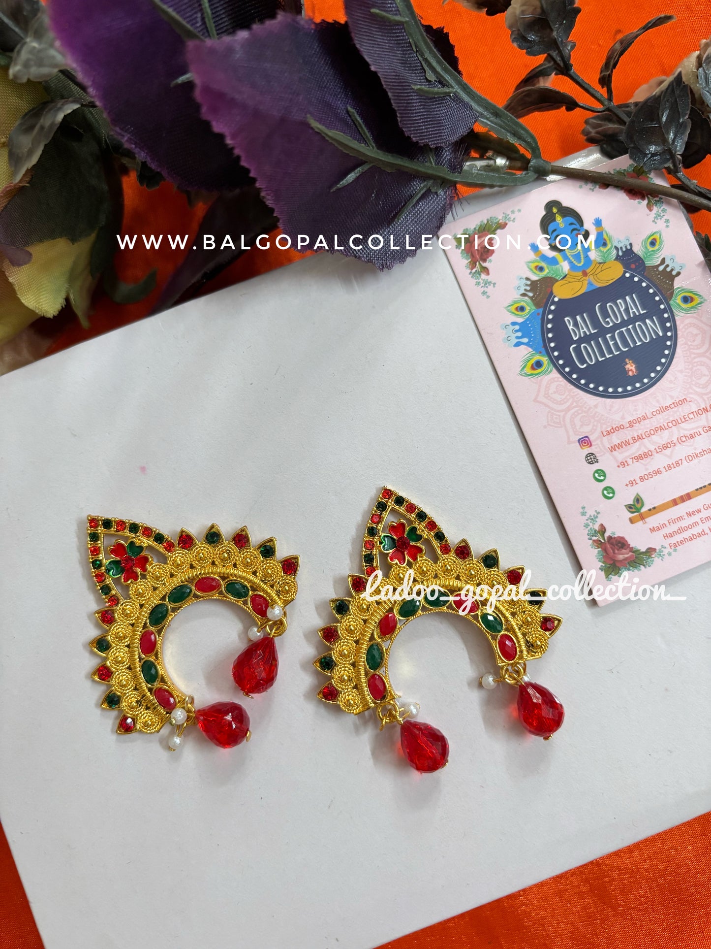 Golden chandrika for radha rani