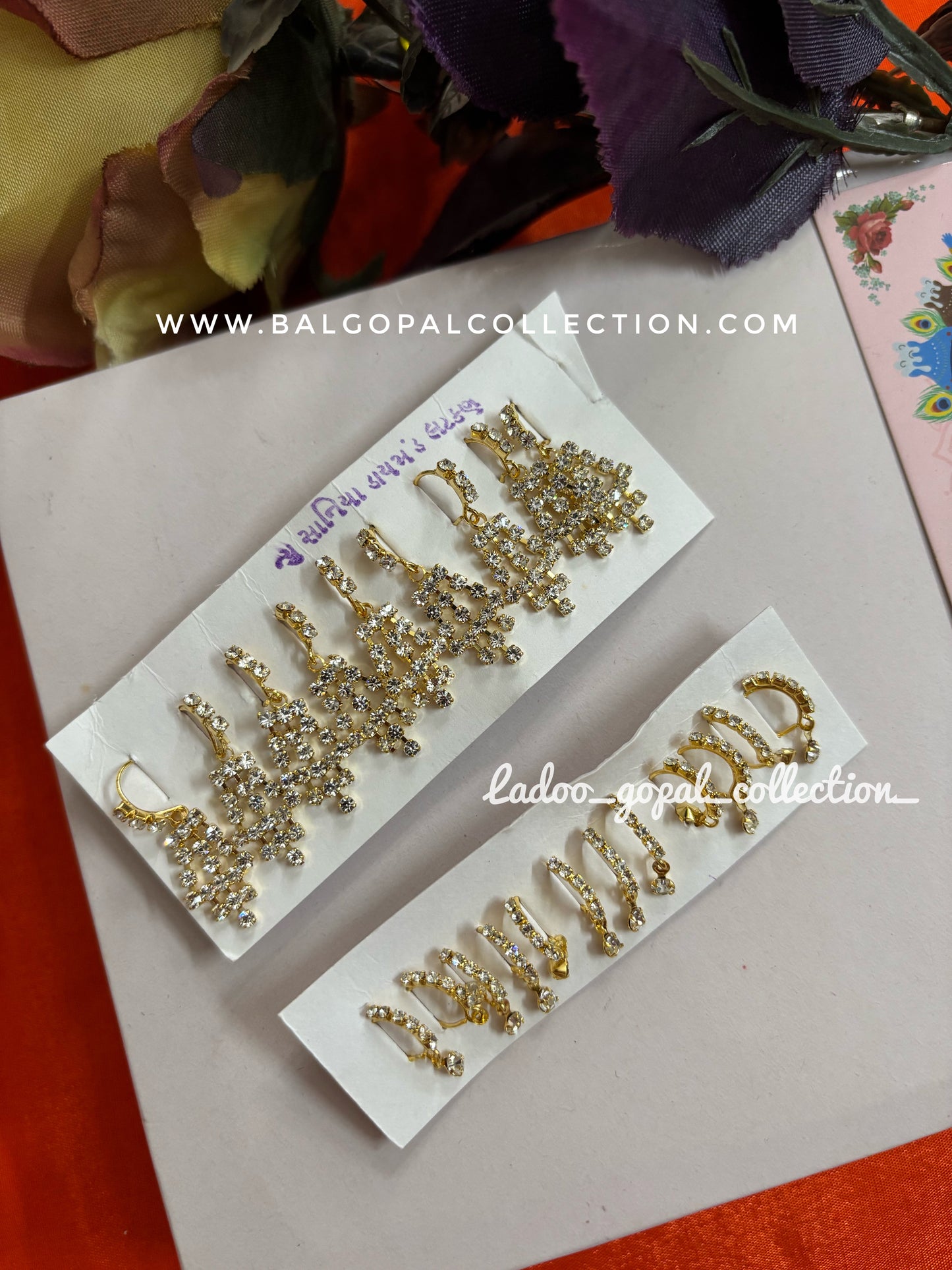 Earrings/Tops for laddu gopal