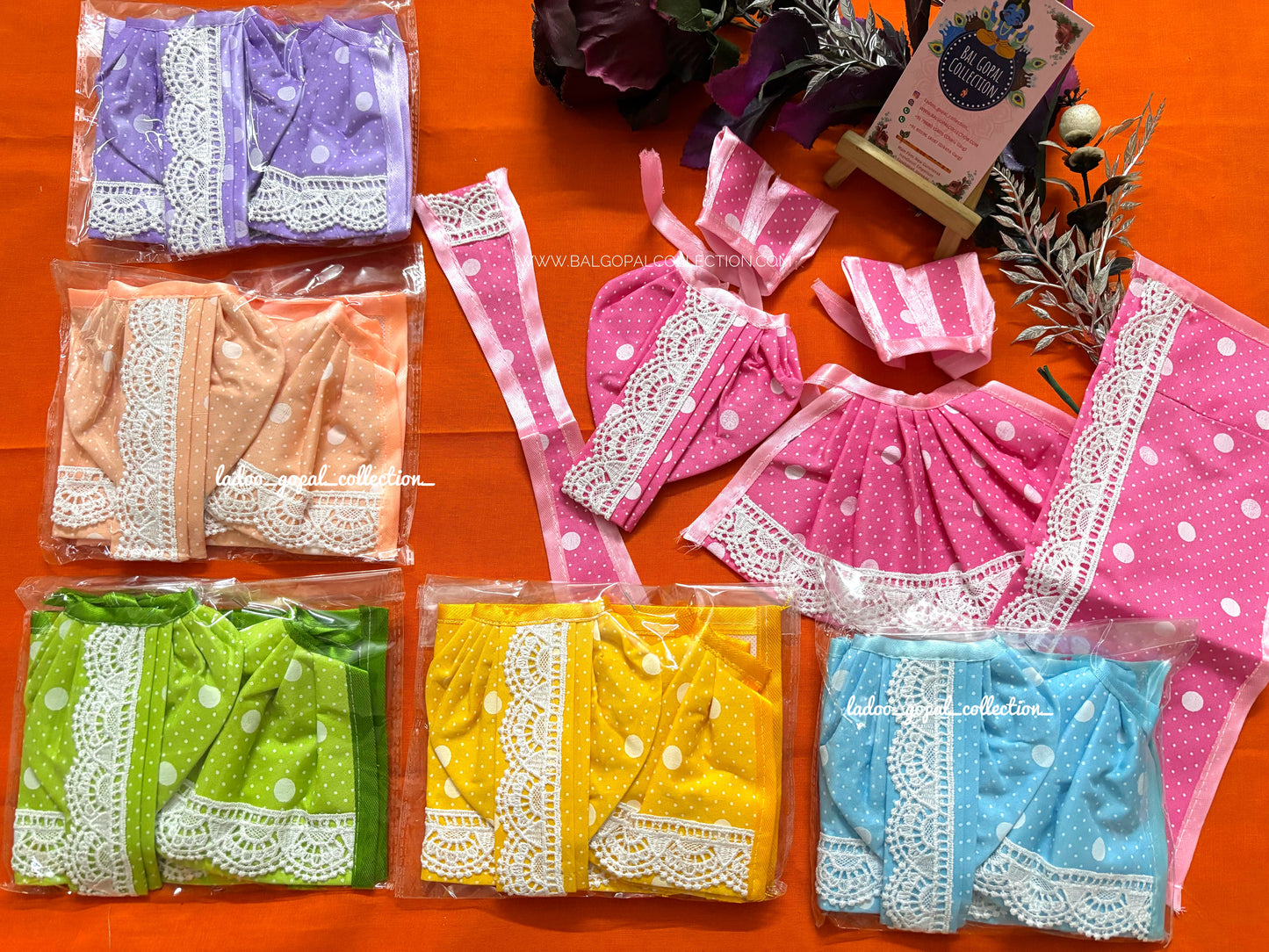 Cotton RK Poshak for Radha Krishna