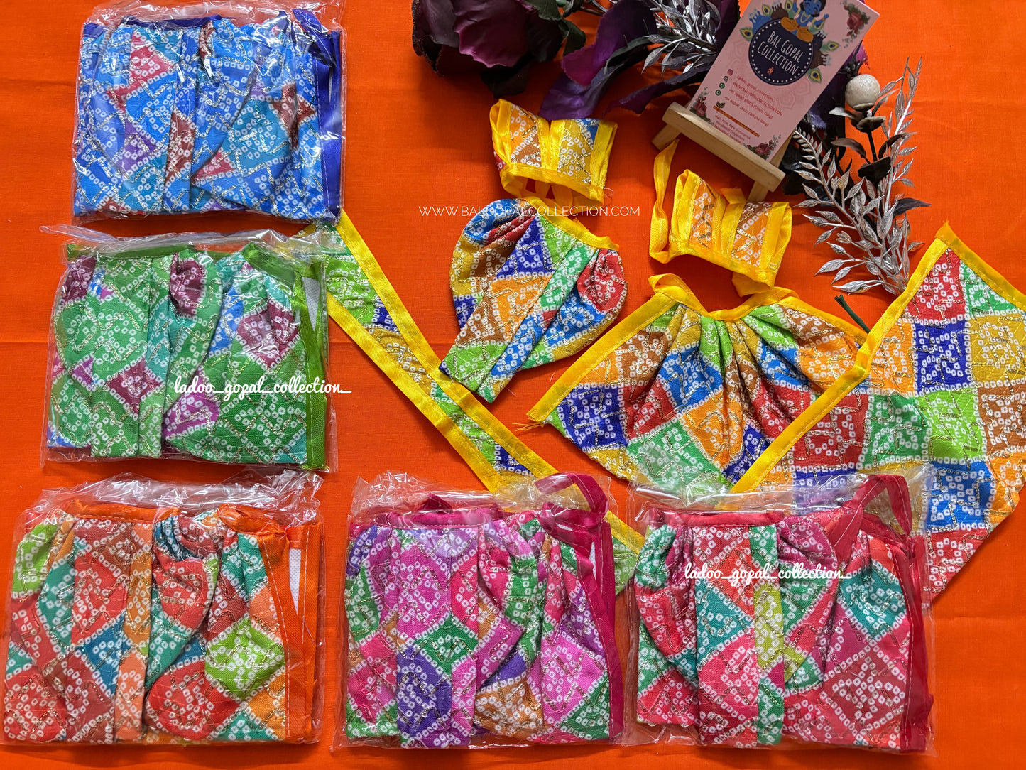 Cotton RK Poshak for Radha Krishna