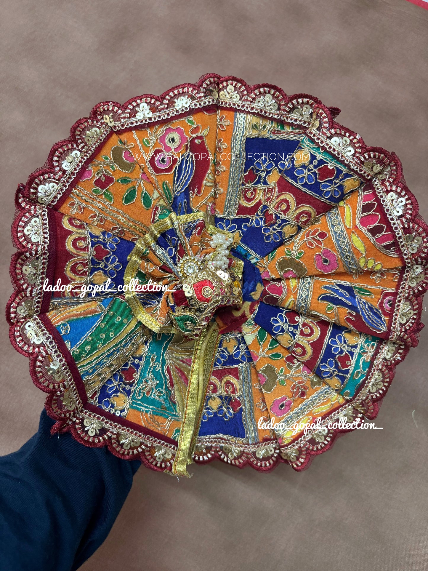 Heavy poshak for laddu gopal with pagdi