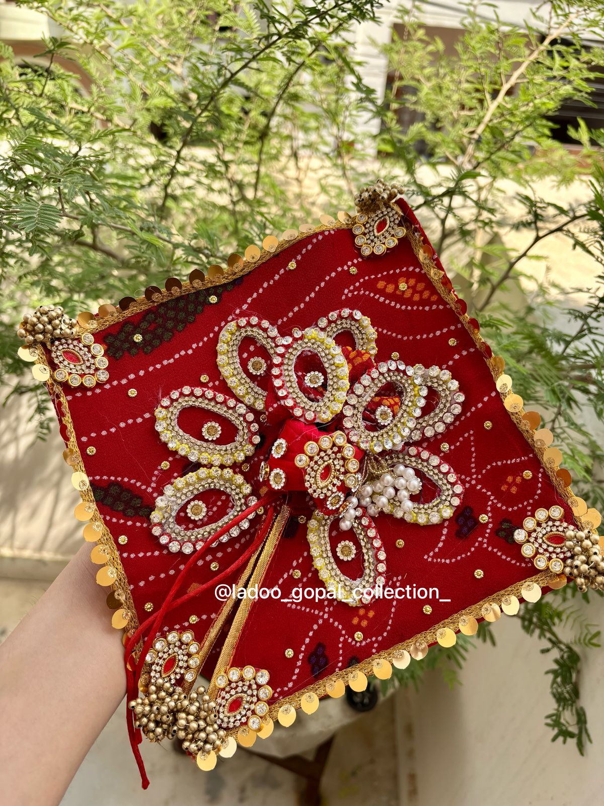 Bandhej special poshak for laddu gopal