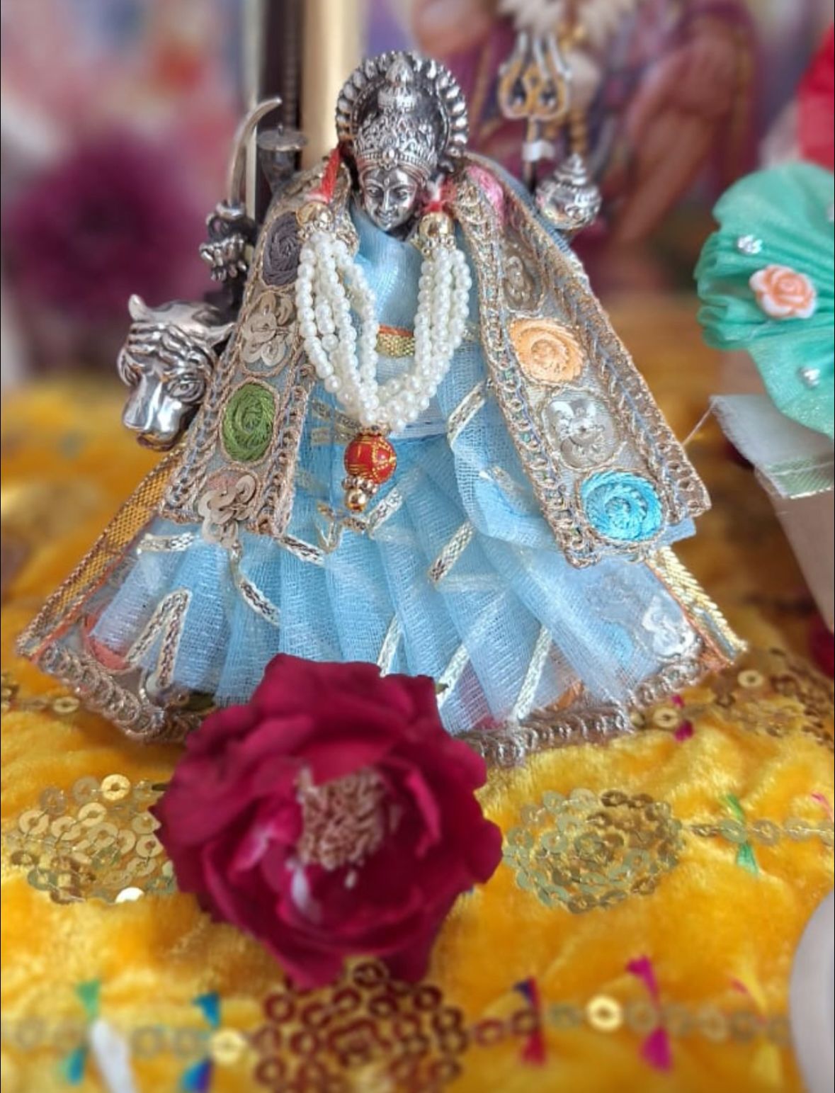 Lehnga Patka for Mata Rani