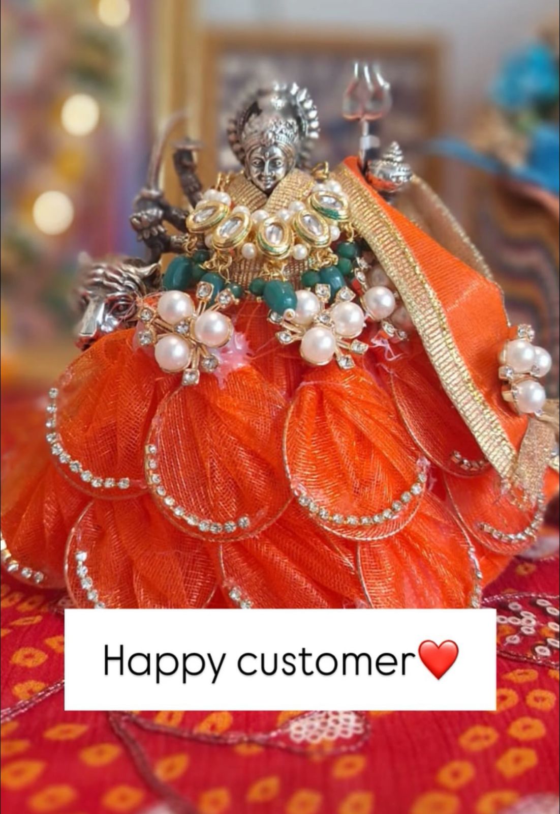 Lehnga Patka for Mata Rani
