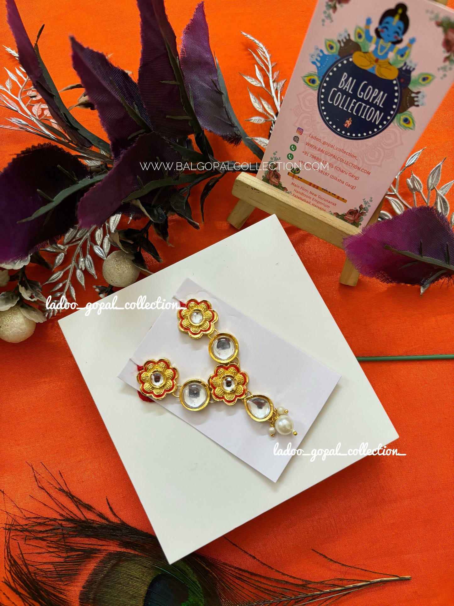 Flower mala for laddu gopal size 3-4-5