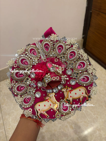 Heavy cow poshak for laddu gopal