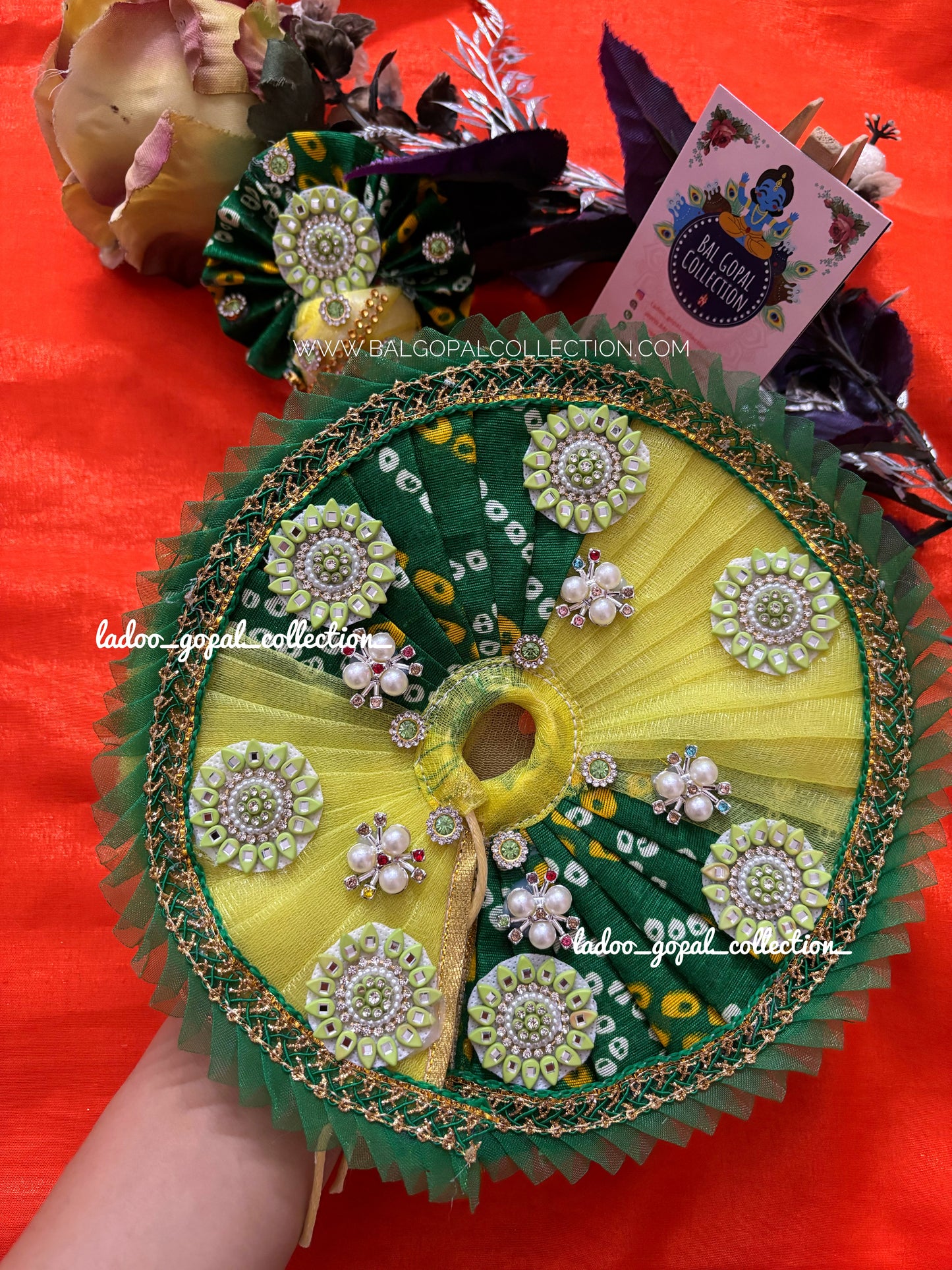 Heavy poshak for laddu gopal with pagdi
