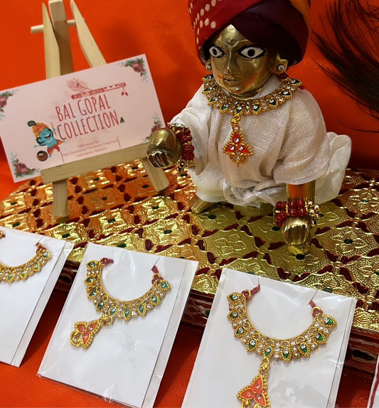 Gold choker mala for laddu gopal