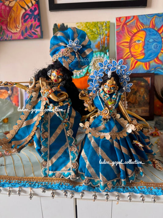 Lehriya cotton Radha krishna Poshak (RK Set)