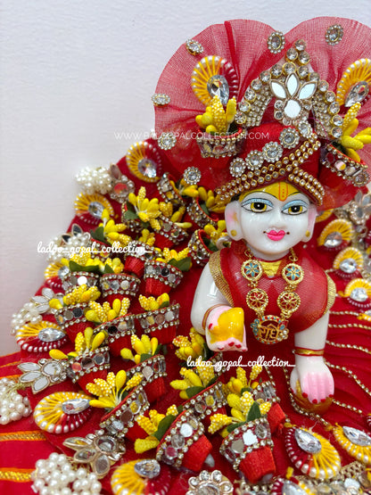 Premium Laddu Gopal Poshak with Pagdi