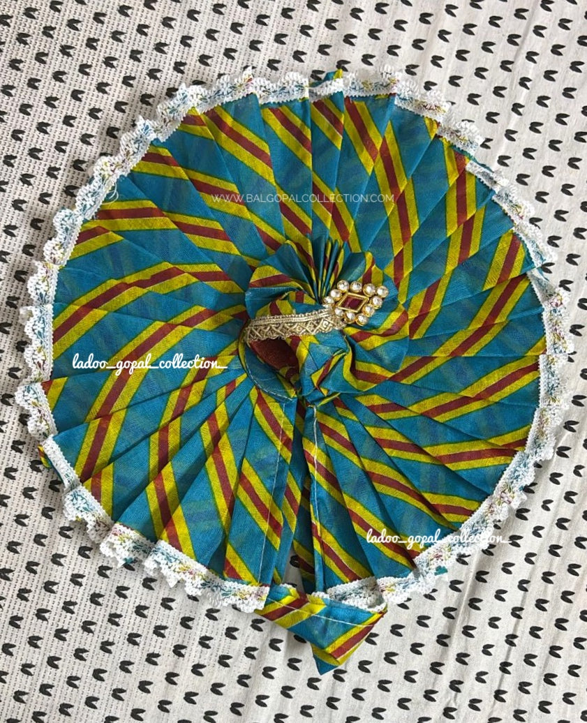 Pure cotton lehriya poshak for laddu gopal