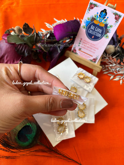 Stone bangles for laddu gopal size 0-1-2-3 (2 pair)
