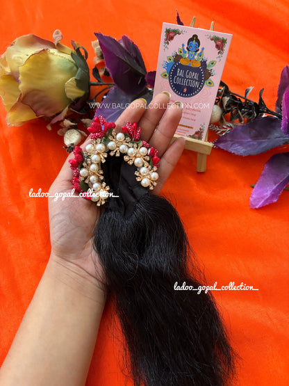 Heavy radha rani kesh with chandrika size 4-5