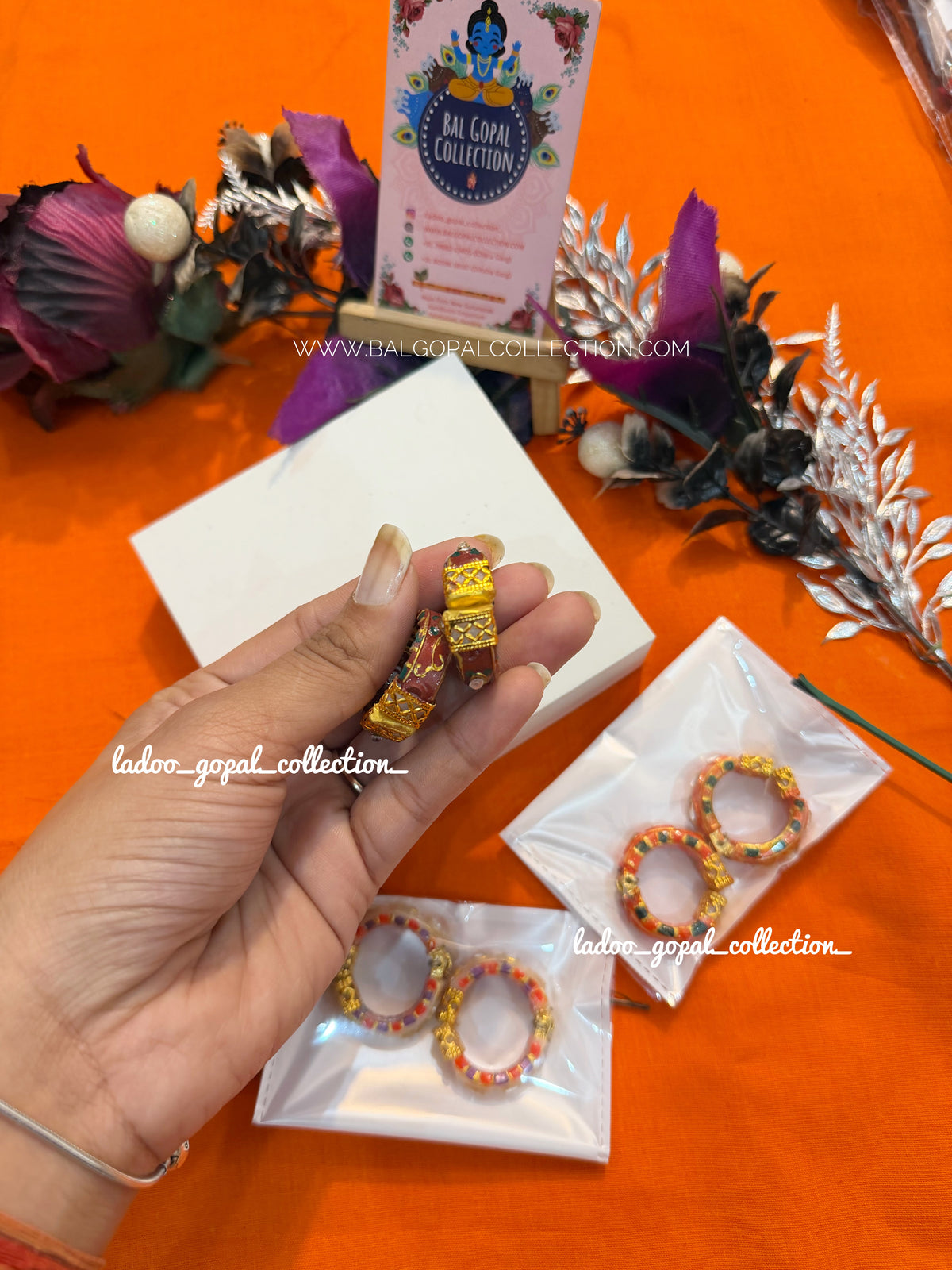 Heavy bangles for radha krishna