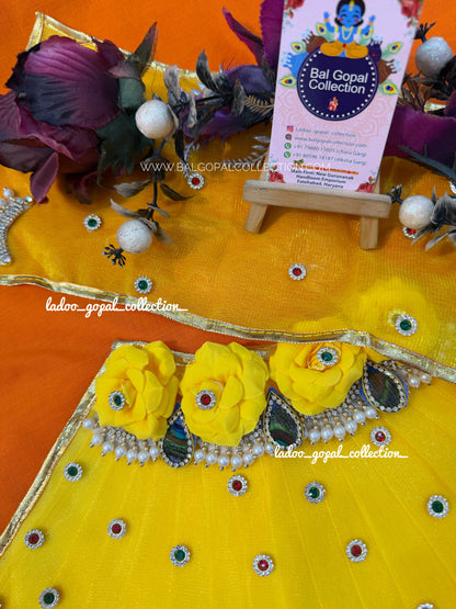 Premium yellow lehnga for mata rani