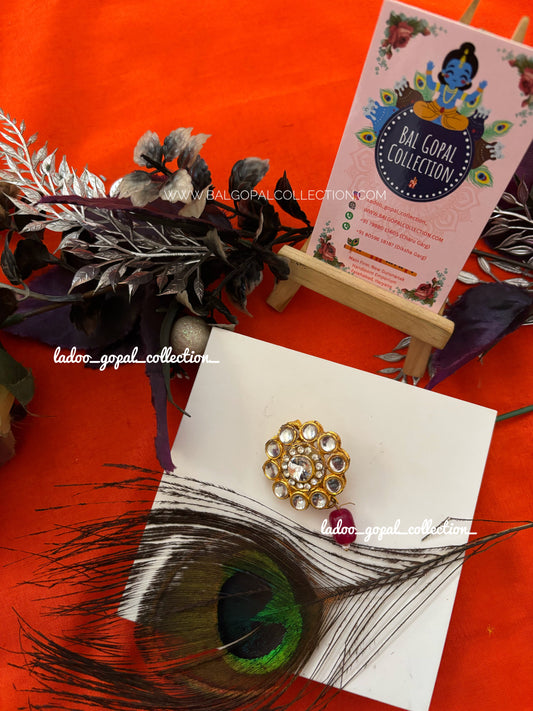 Heavy kundan kilangi for pagdi