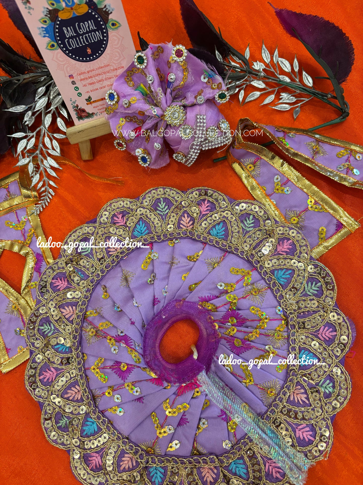 Summer poshak with pagdi for laddu gopal