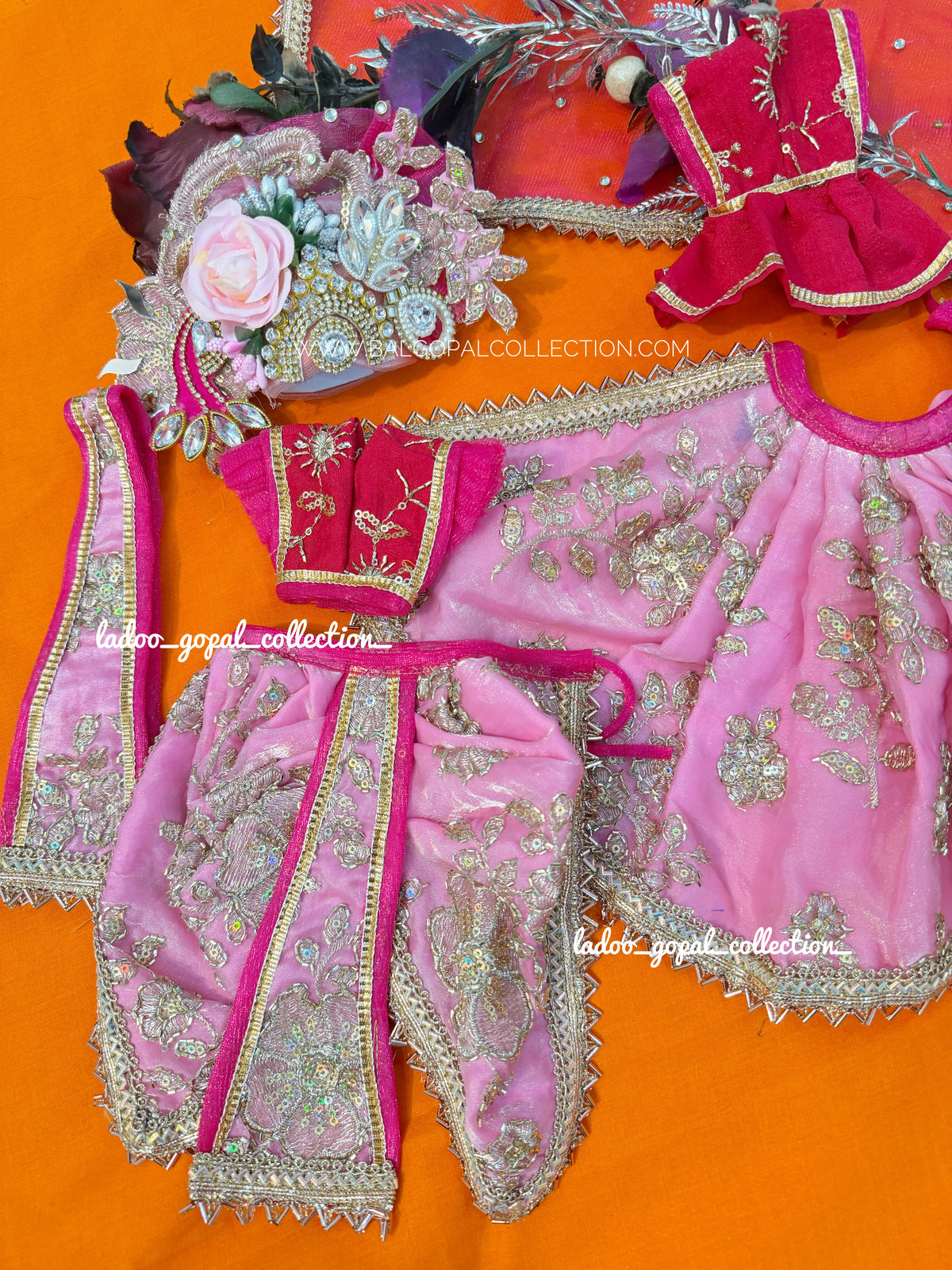 Premium Radha krishna poshak (RK set)