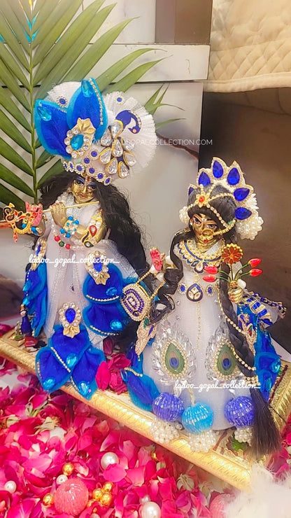 Peacock radha krishna poshak (RK Set)