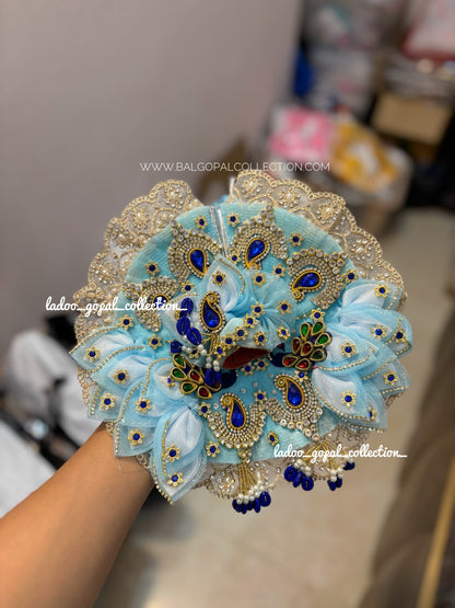 Heavy neelam poshak for laddu gopal