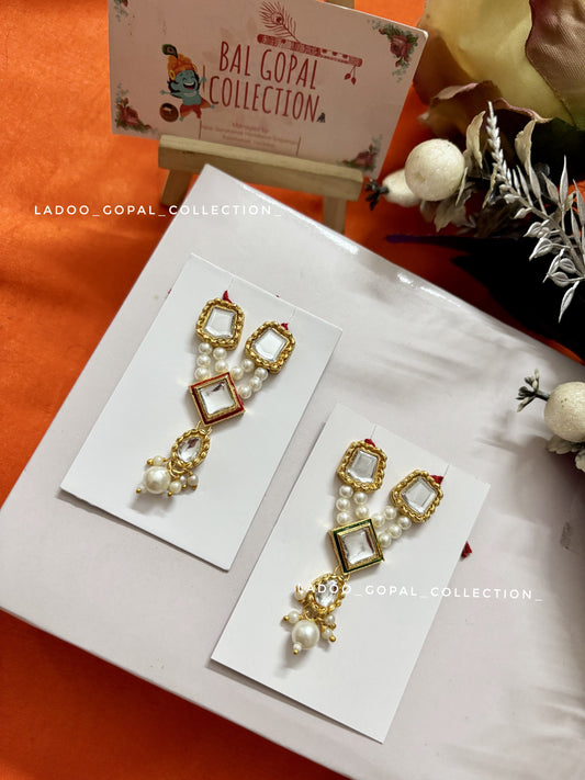 Kundan pearls mala for laddu gopal size 1-2-3