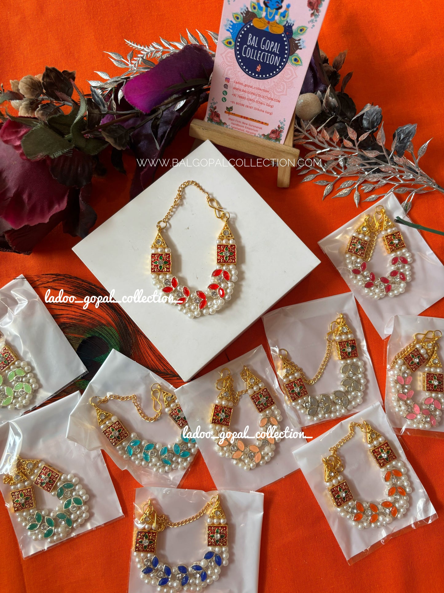 Premium kundan mala for laddu gopal size 4-5-6-7