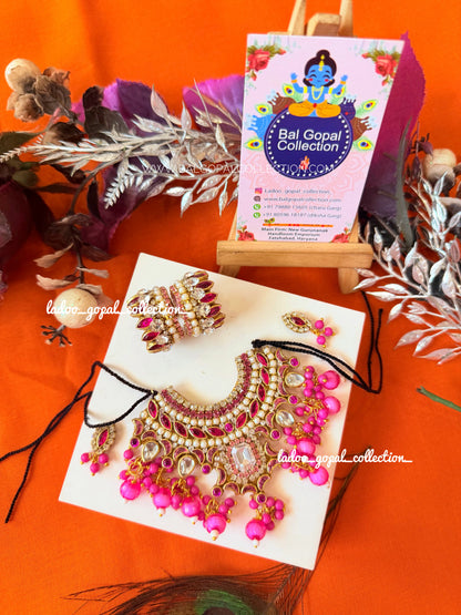 Handmade Rangoli shringar set for laddu gopal or radha rani