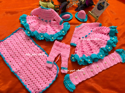 Woollen radha krishna poshak