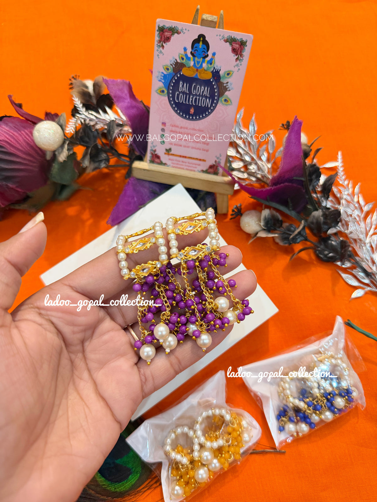 Heavy latkan bangles for laddu gopal