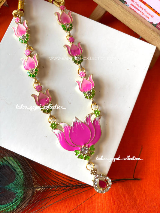 Heavy kamal mala for radha krishna