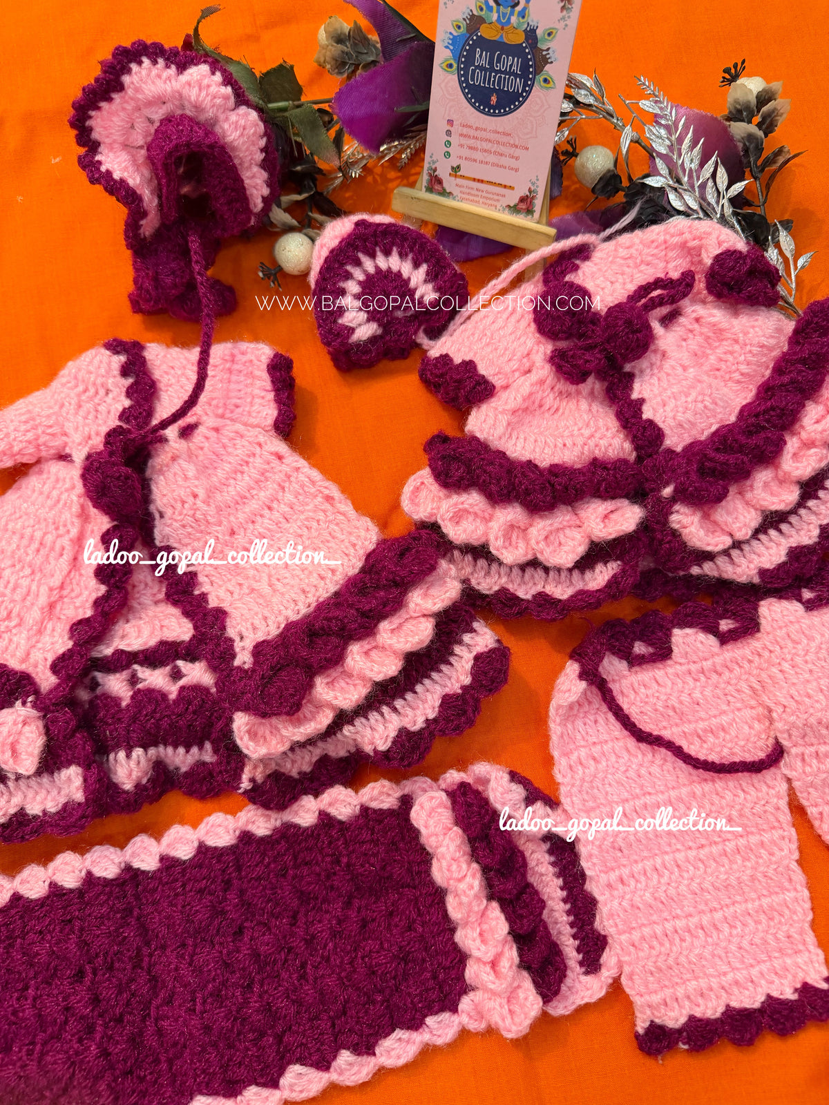 Premium woollen radha krishna poshak