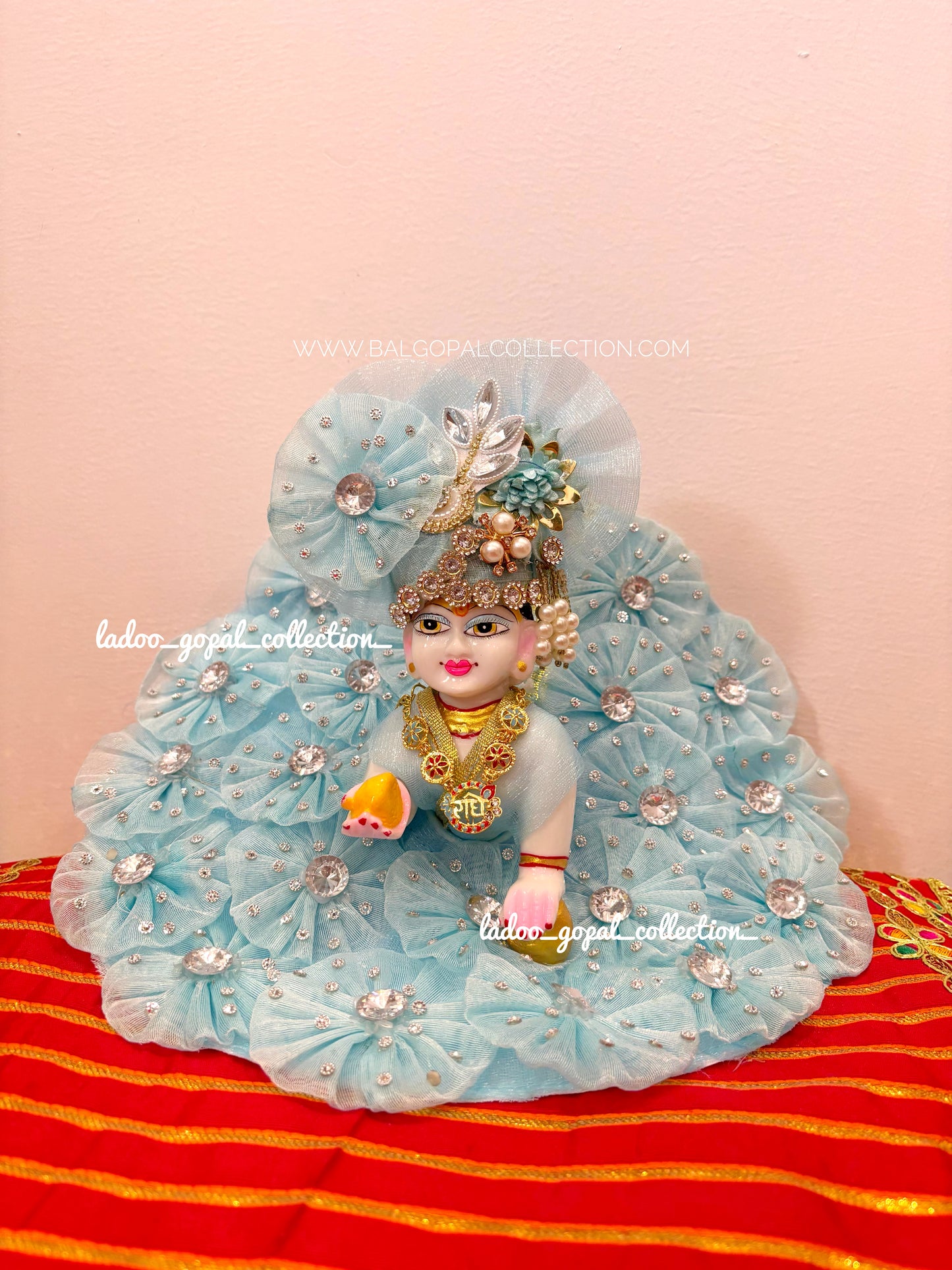 Beautiful sky poshak for laddu Gopal