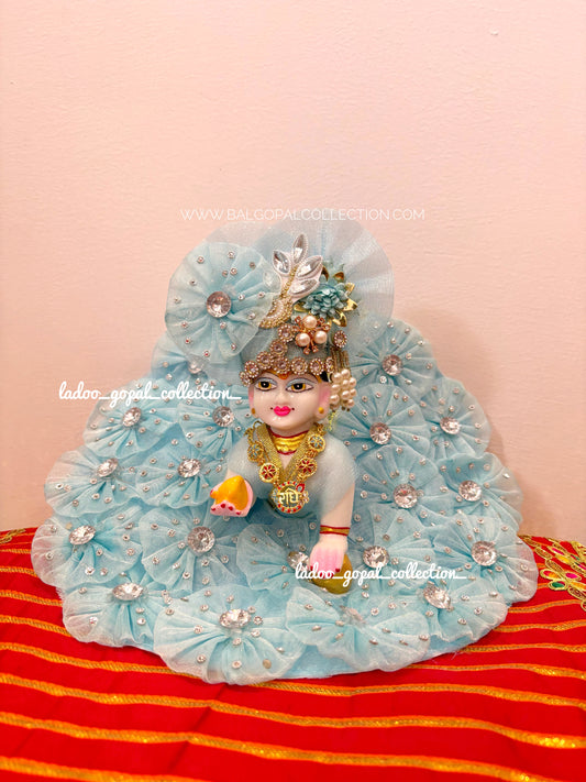 Beautiful sky poshak for laddu Gopal