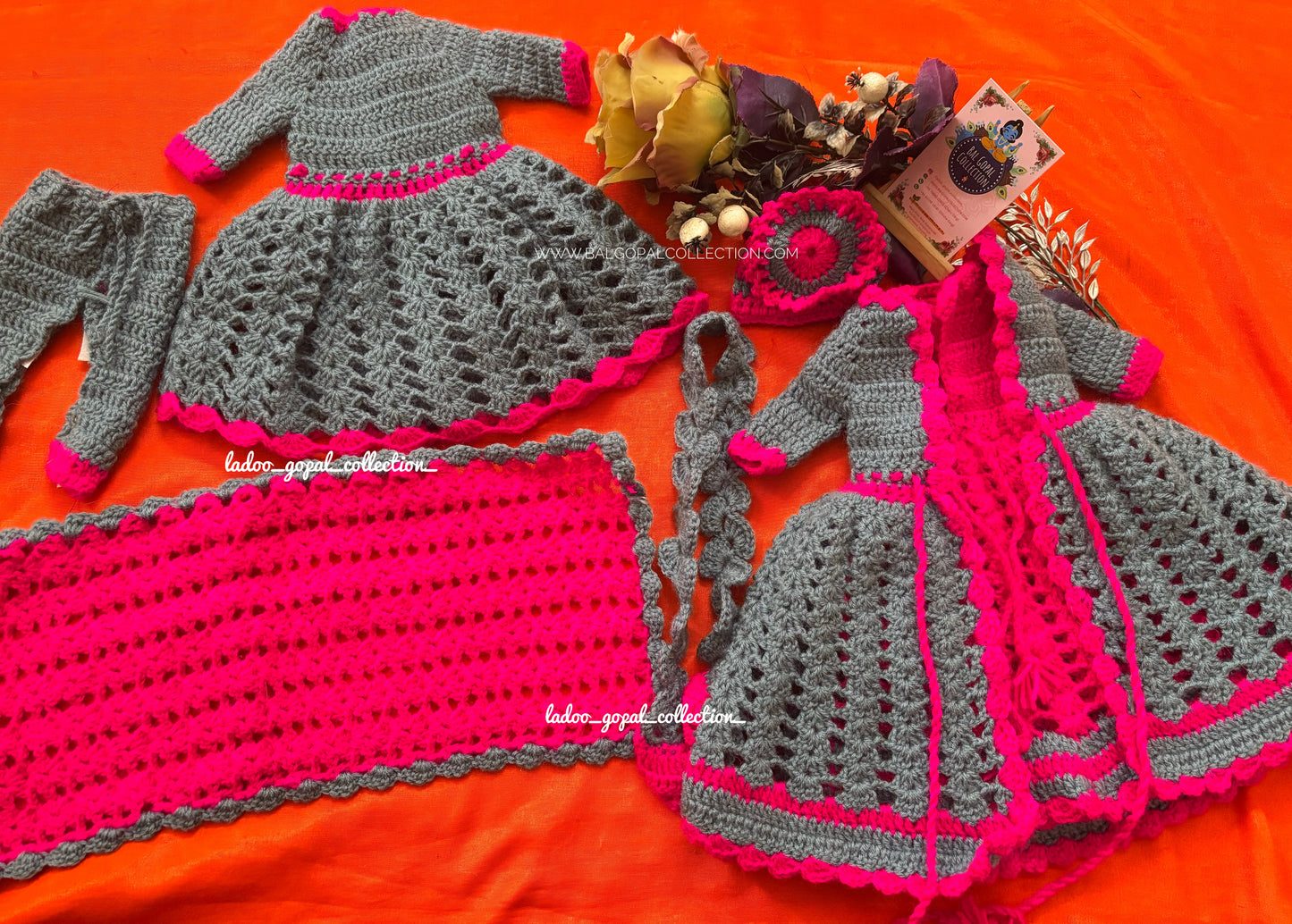 Woollen radha krishna poshak