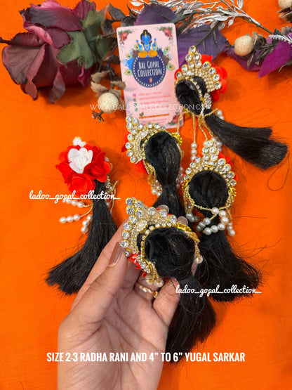 Heavy kesh for radha rani size 1-2