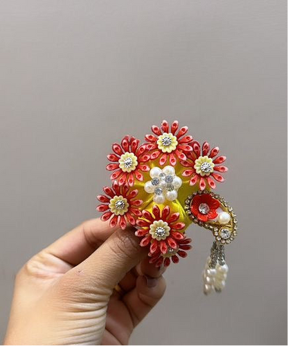 Heavy floral pagdi for laddu gopal