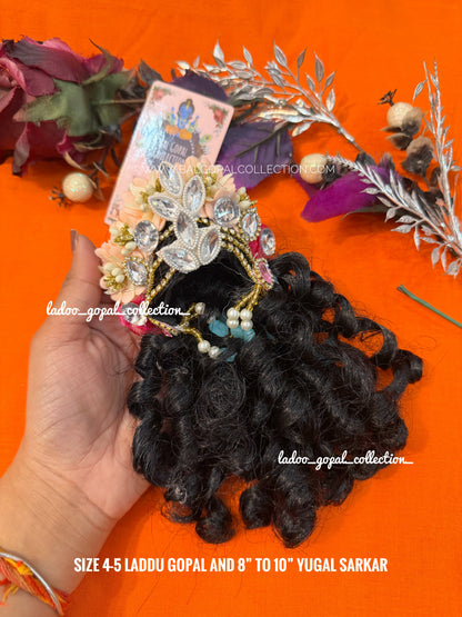 Heavy premium kesh for laddu gopal size 4-5