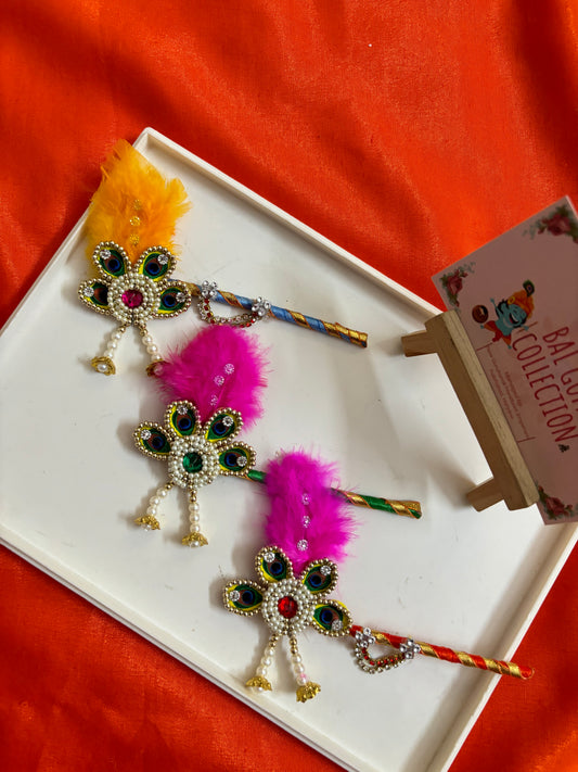 Feather bansi for laddu gopal