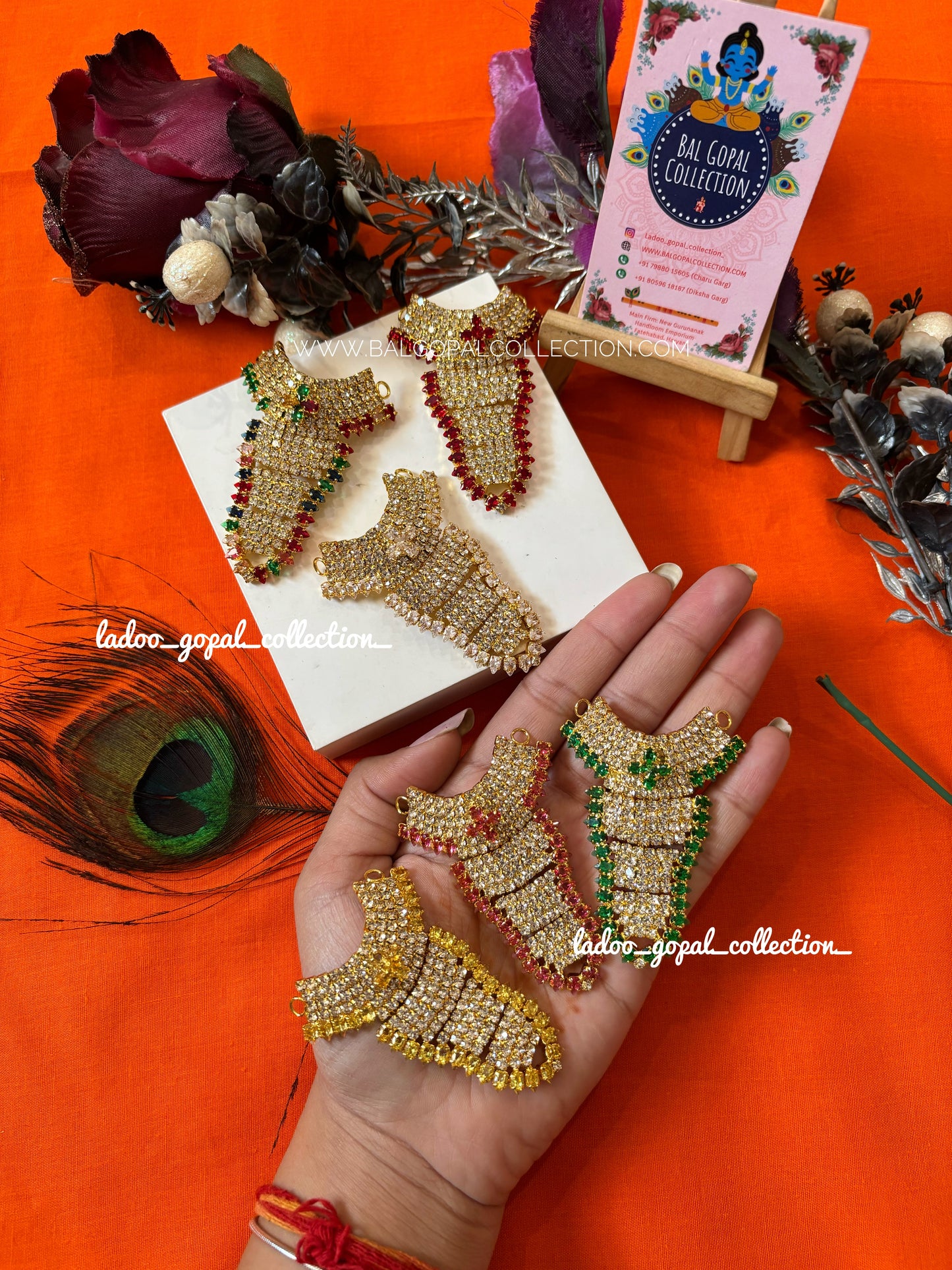 Premium semi AD haar for laddu gopal