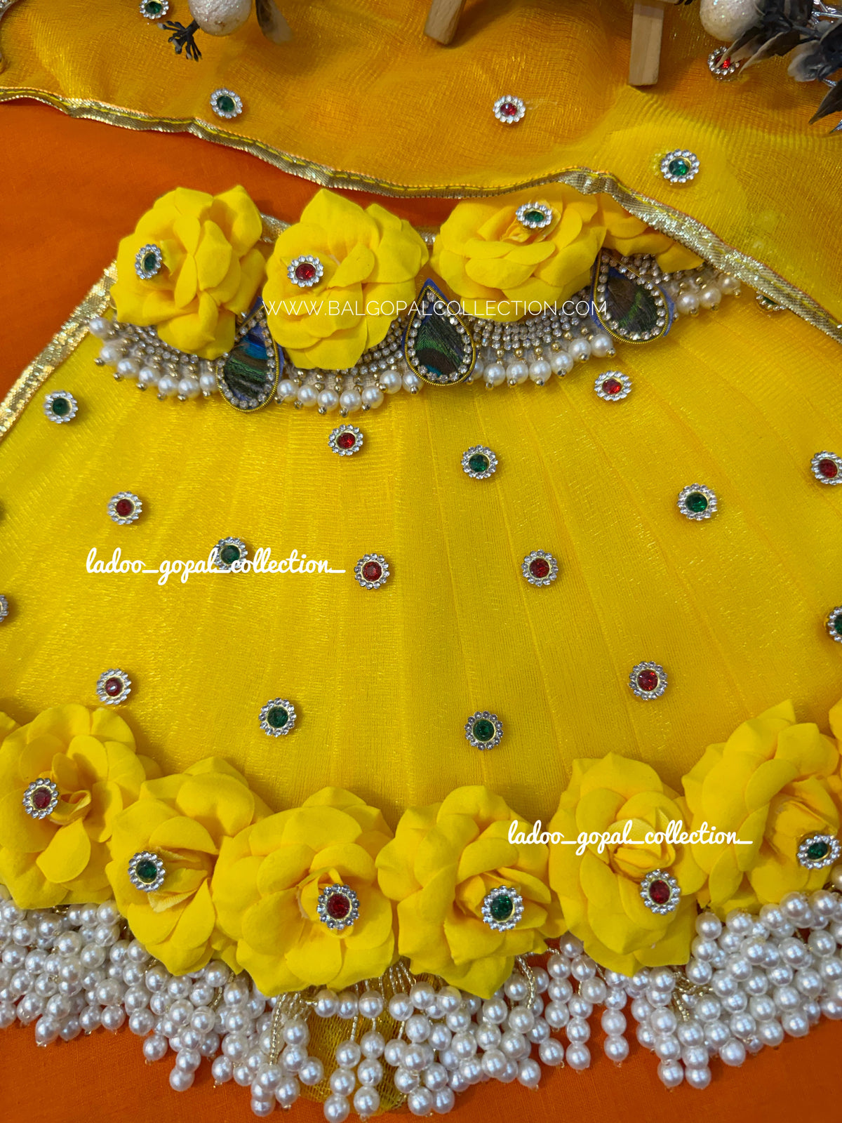 Premium yellow lehnga for mata rani