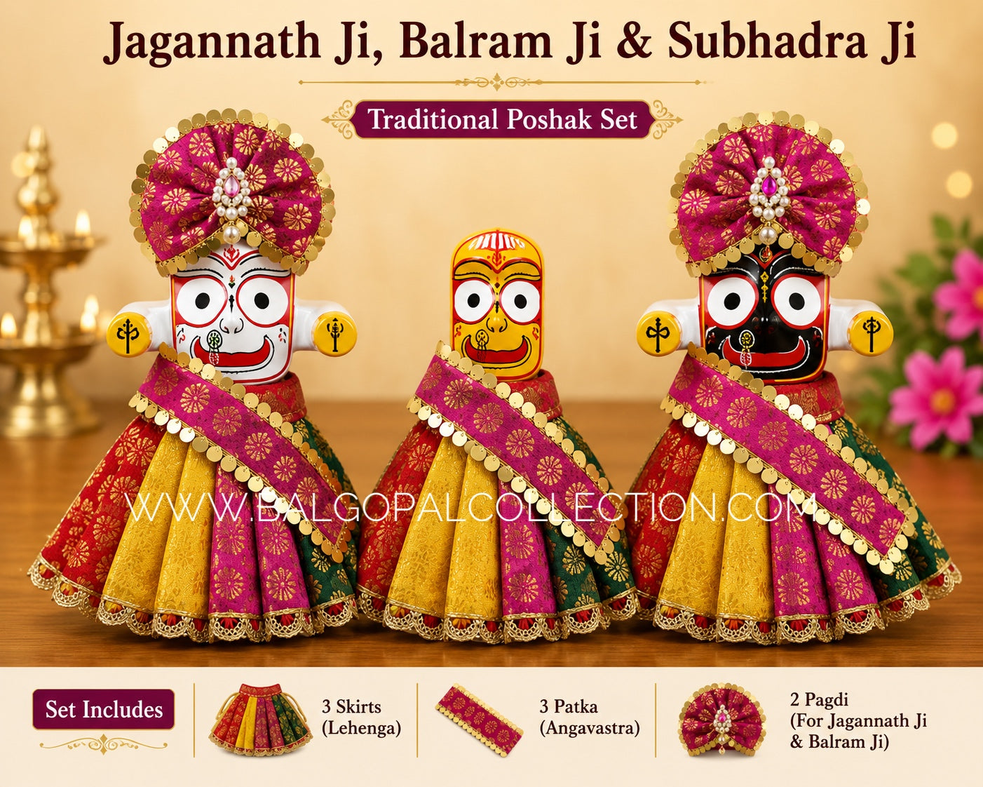 Premium Jagannath ji set