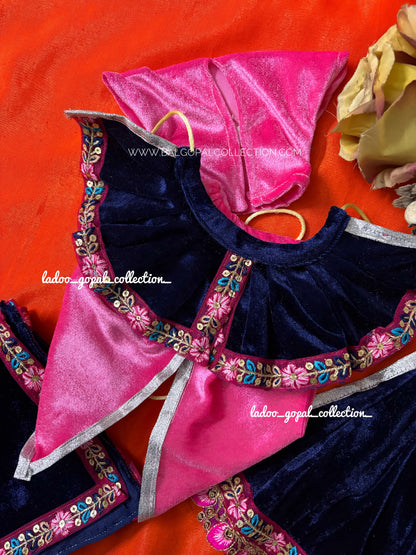 Velvet Radha-krishna Poshak (RK Set)